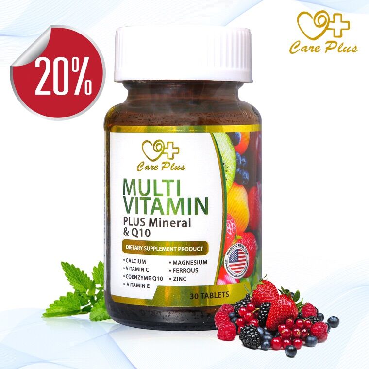 Care Plus Multi Vitamin Plus Mineral & Q10 30 tablets | Lazada.co.th