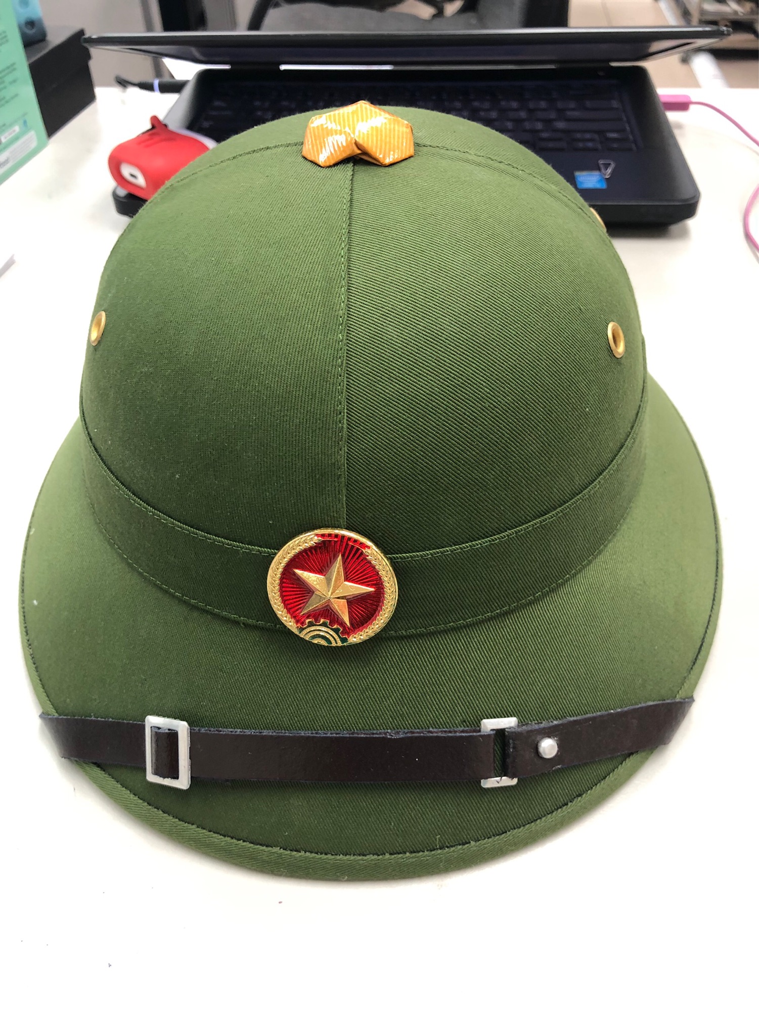 หมวกทหารเวียดนาม พร้อม Logo รูปดาว ##สินค้าจากเวียดนามค่ะ##