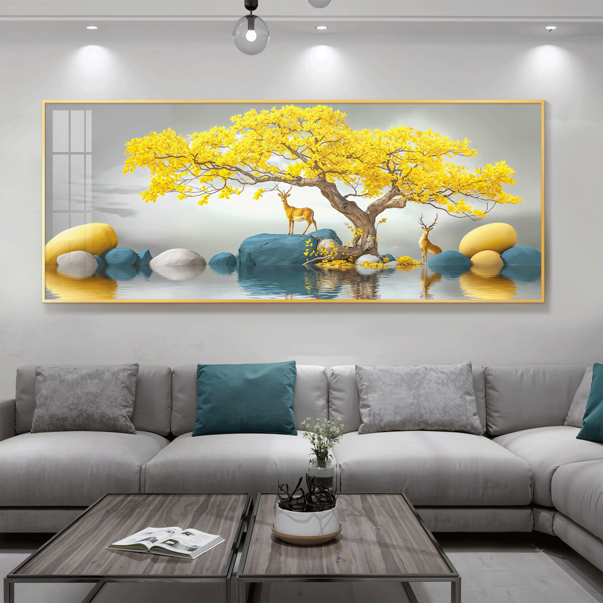 YIBIYIHUA | Luxury Feng Shui Decorative Wall Art with Prosperity Tree Theme ราคา 3,127 บาท*ส่งฟรี