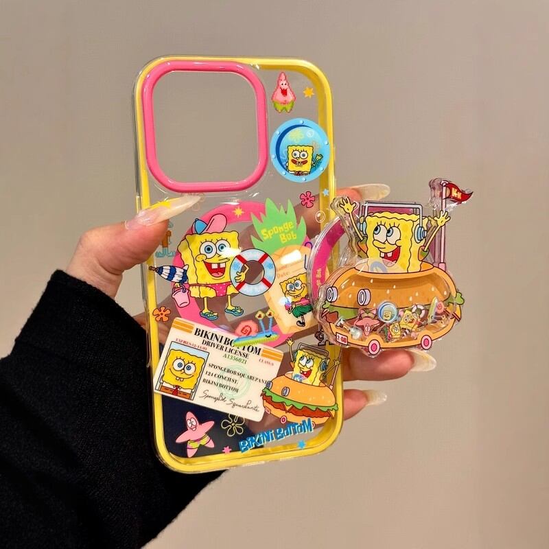 ISIDO | Magnetic Stand Cartoon Cute High-End Personality Transparent Phone Case ราคา 597 บาท*ส่งฟรี