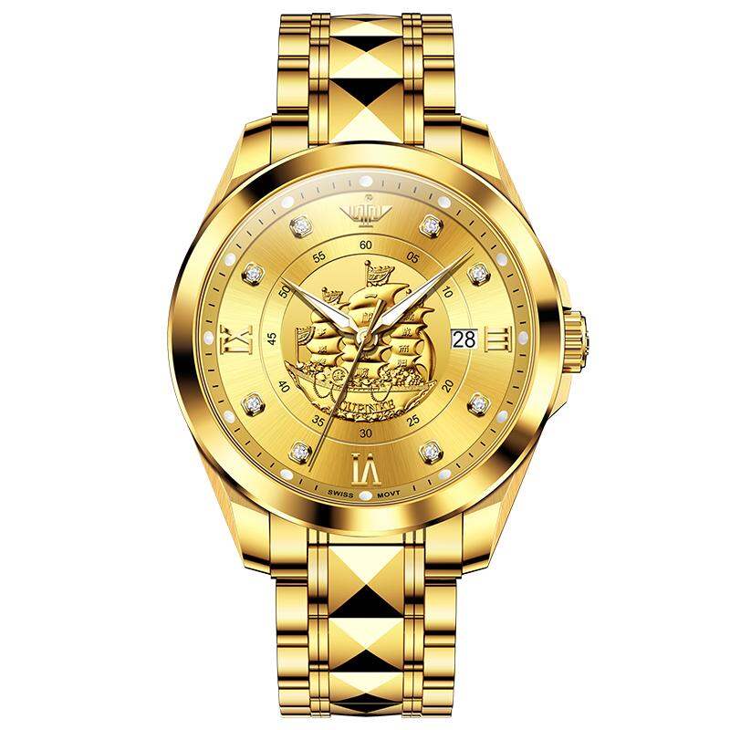 OUPINKE | Gold Engraved Business Waterproof Men's Automatic Watch ราคา 28,061 บาท*ส่งฟรี