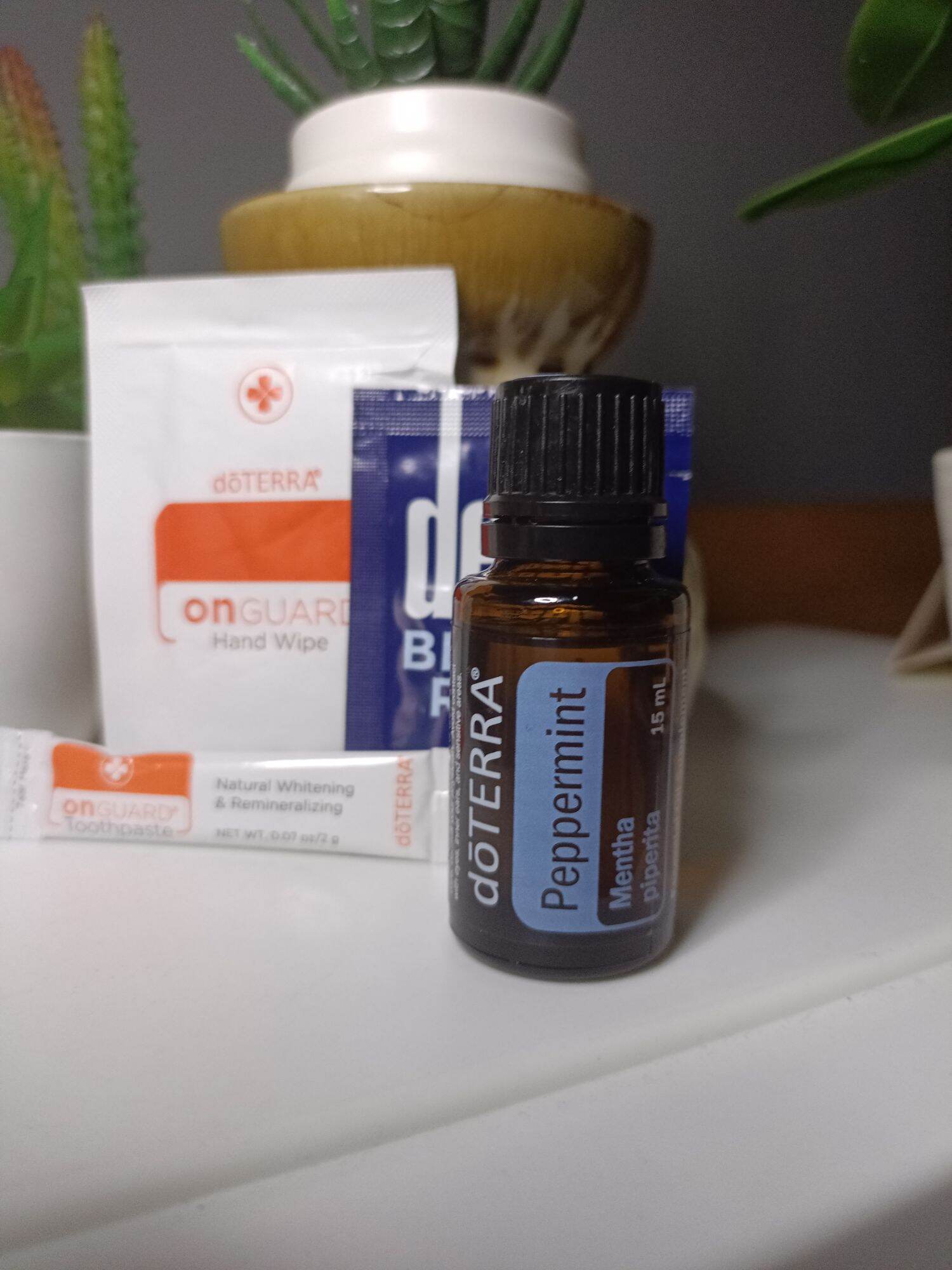 doTERRA Peppermint ขนาด 15 ml. + doTERRA ขนาดทดลอง ราคา 1,000 บาท*ส่งฟรี