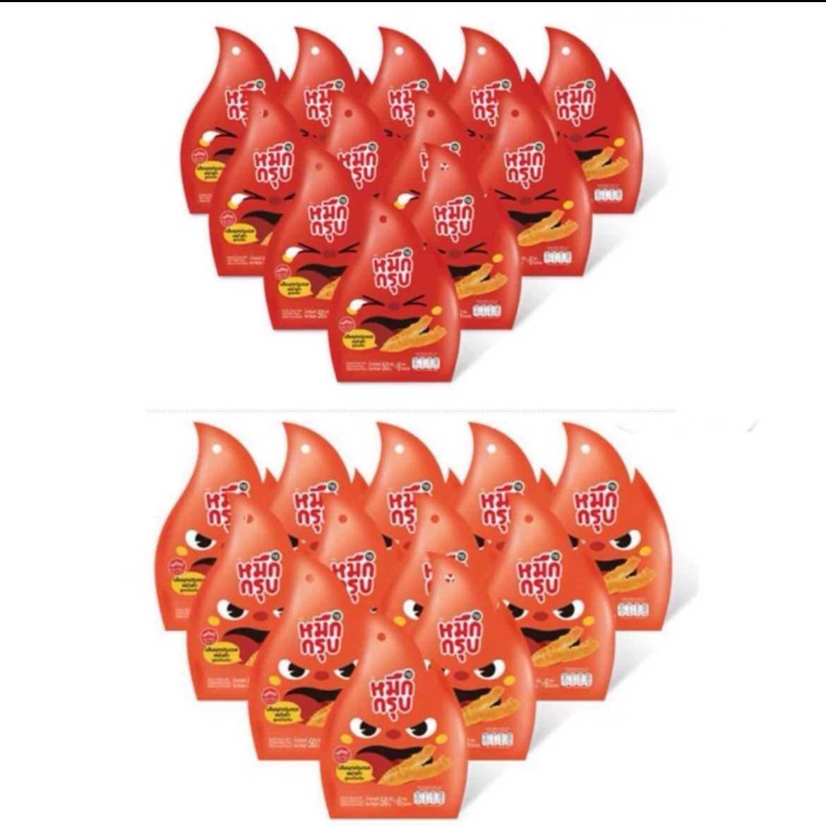 หมึกกรุบ แพ็ค12 ดั้งเดิม/หมาล่า ราคา 415 บาท*ส่งฟรี