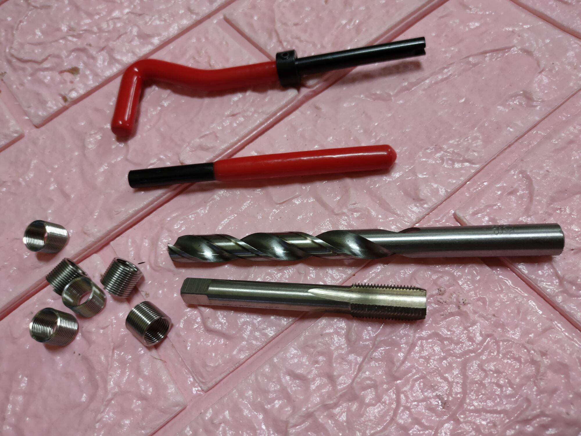 ตาปเกลียวสปิง รีคอย m10*1.0 ตรงเกลียวหัวเทียนมอไซ4T. สปิง15ตัว BB_6688 ThaiPick