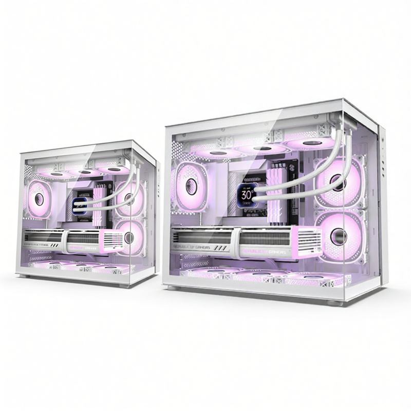 Golden Field | Gaming Sea View Case MATX White ราคา 1,735 บาท*ส่งฟรี