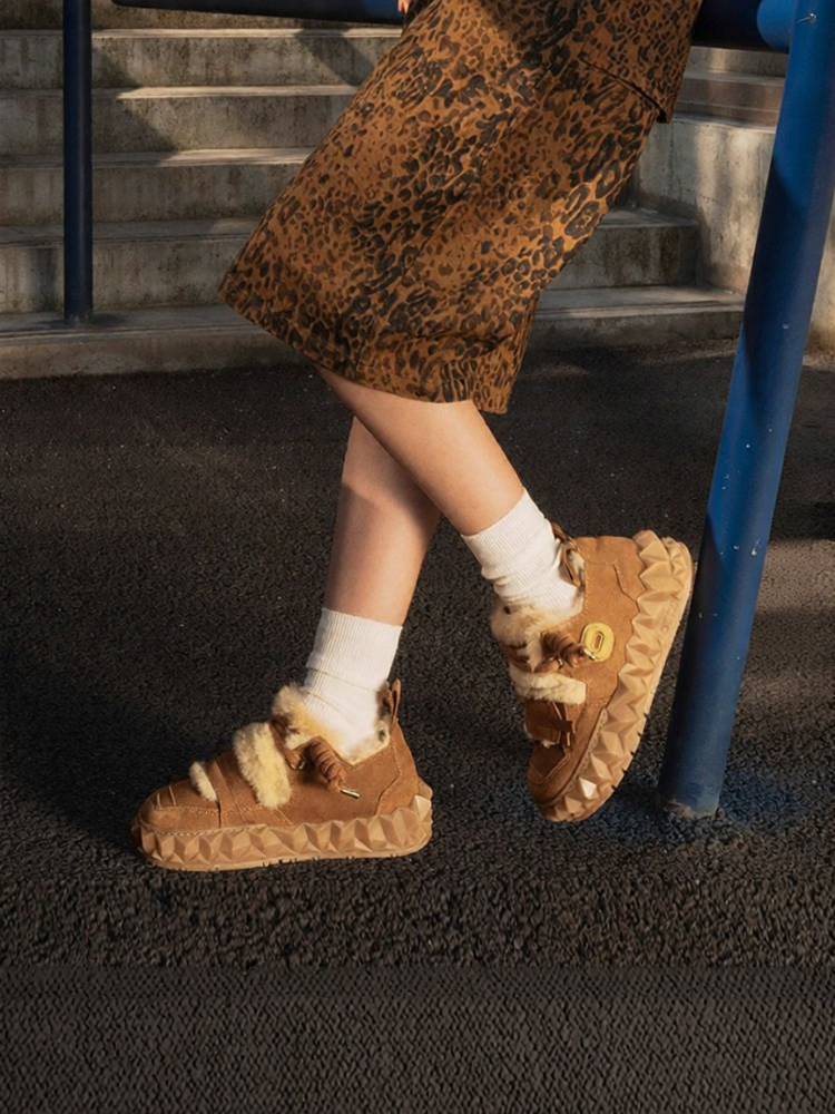 Ugly-cute Big-head Slip-resistant Warm Snow Boots ราคา 8,762 บาท*ส่งฟรี