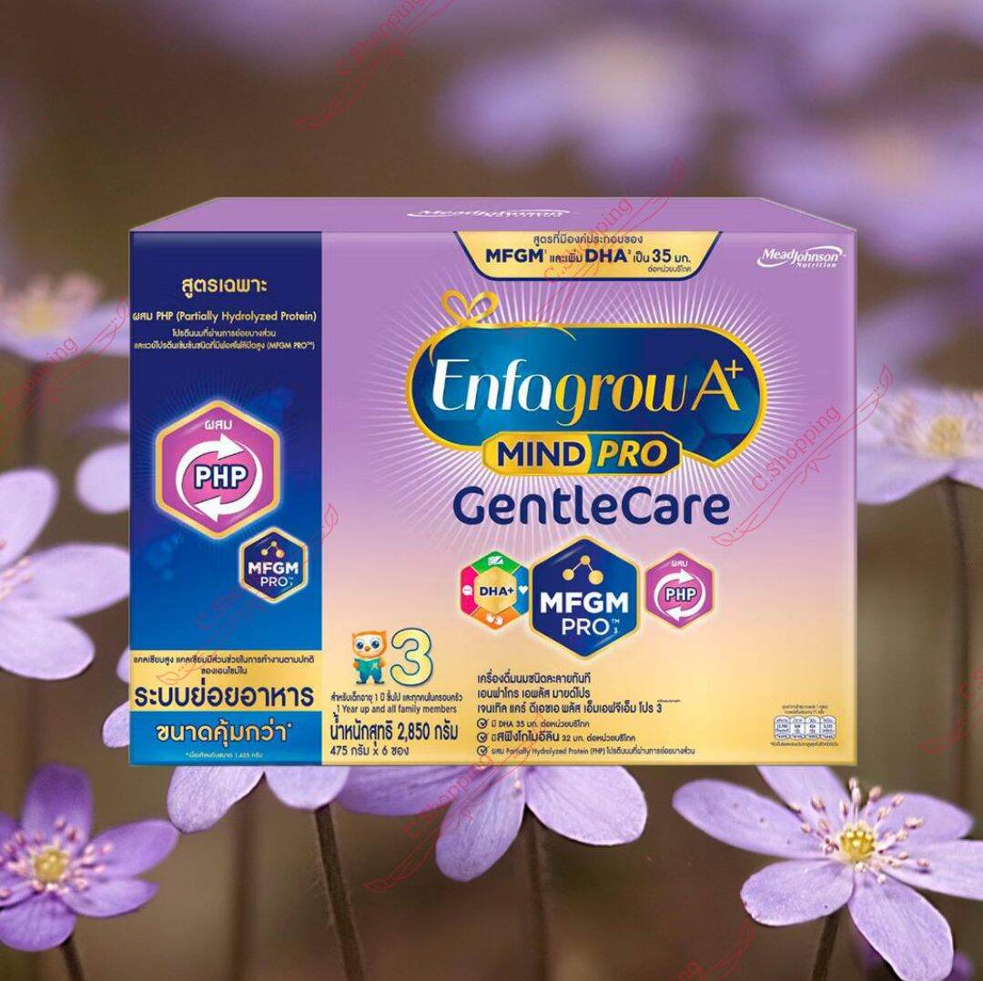 เอนฟาโกร เจนทัลแคร์ Enfagrow A+ Mindpro Gentle Care สูตร3 ขนาด 2850g Exp 05/2028