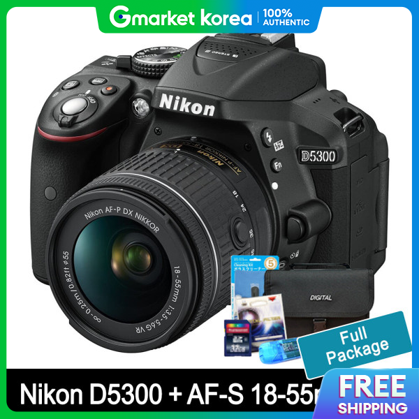 Nikon | Nikon Camera D5300 + 18-55mm + High-Speed 64Gb + Travel Bag + Reader + Uv Filter + Cleaning Tool ราคา 19,487 บาท*ส่งฟรี
