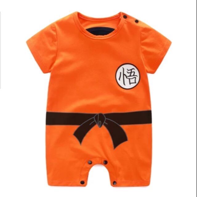 Goku Dragonball Z Baby Romper ชุดบอดี้สูทโงกุน ดราก้อนบอลแขนสั้น