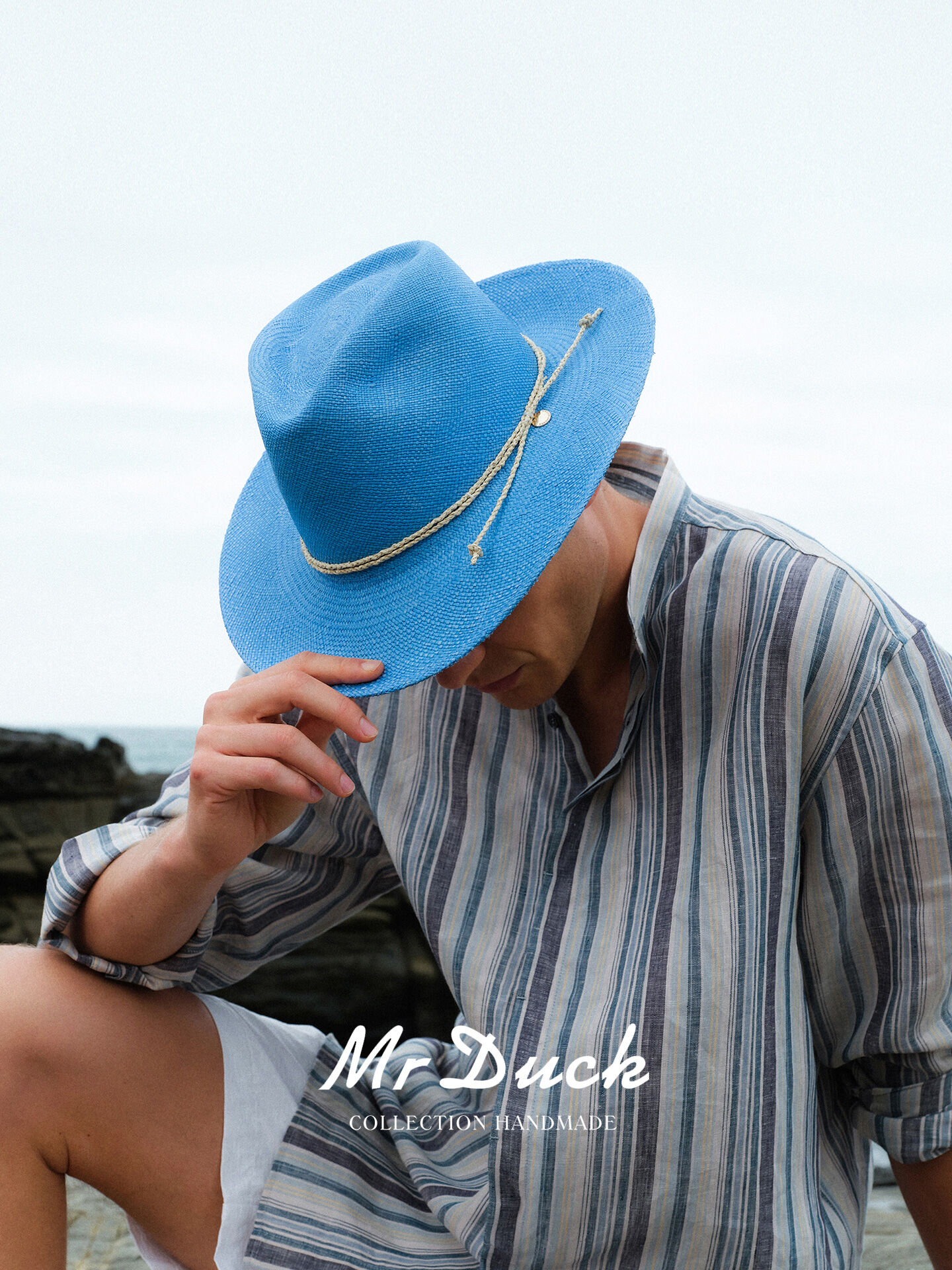 Mr DUCK | Handcrafted Vintage Panama Summer Hat ราคา 9,909 บาท*ส่งฟรี