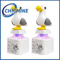 Chicmine 2Pcs Lizard Button Keychain Decompression Toys Funny Lizard Sounds And Flash Effects Rechargeable Portable Stress Relief Fidget Toy for All Ages