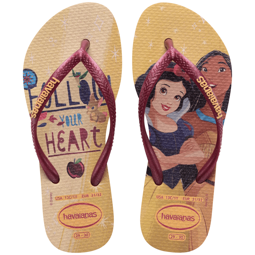 HAVAIANAS รองเท้าแตะเด็ก Kids Slim Princess Flip Flops GOLDEN 41233280570K_S3GDXX ราคา 396 บาท*ส่งฟรี