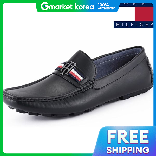 Tommy Hilfiger | Tommy Hilfiger Loafer Driving Shoes Atino Black Atino-Blk02 Comfortable Men's Brand Interview Suit ราคา 3,345 บาท*ส่งฟรี