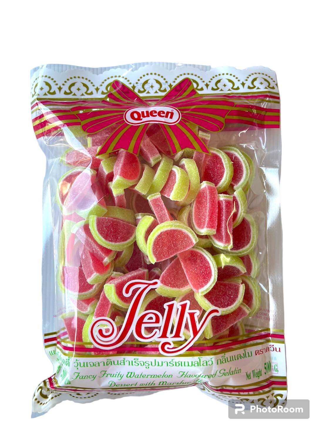 เยลลีควีนแตงโมใหญ่500กรัมอร่อยหนึบ ราคา 119 บาท*ส่งฟรี