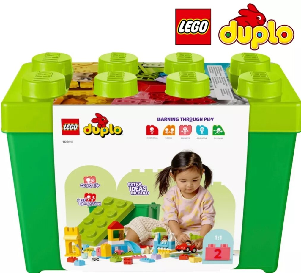 LEGO® 10914 DUPLO® Deluxe Brick Box 85 ชิ้น | Lazada.co.th
