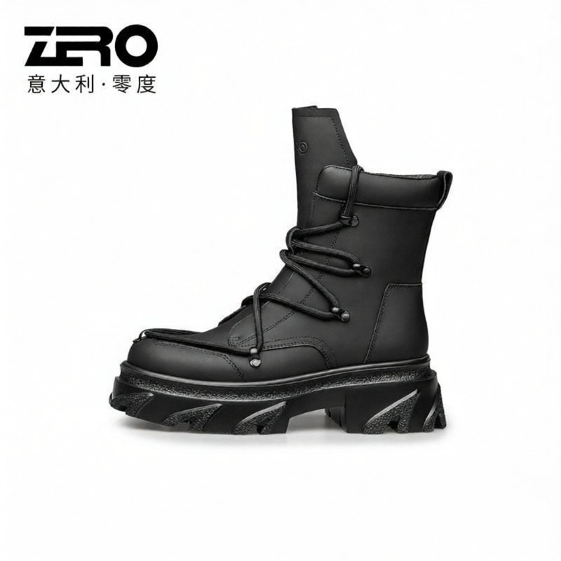 Zero | Thick Sole Height-increasing Work Boot ราคา 8,775 บาท*ส่งฟรี