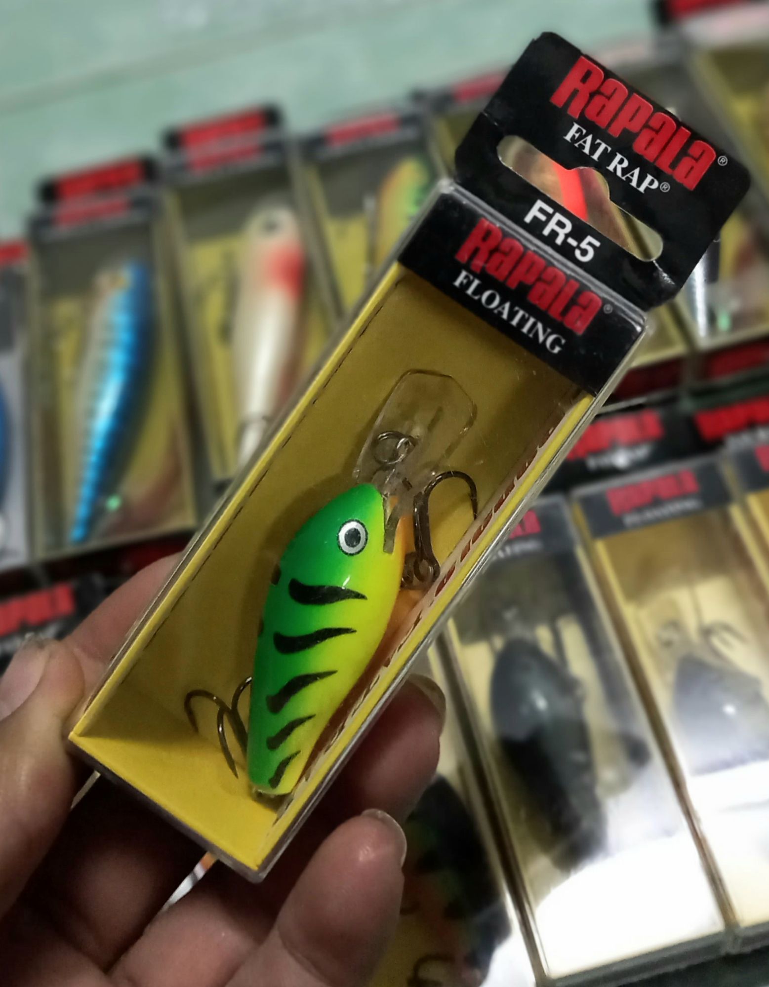 เหยื่อปลอม ตกปลา RAPALA Fat Rap(FR-5) ลิ้นยาว ดำลึก | Lazada.co.th