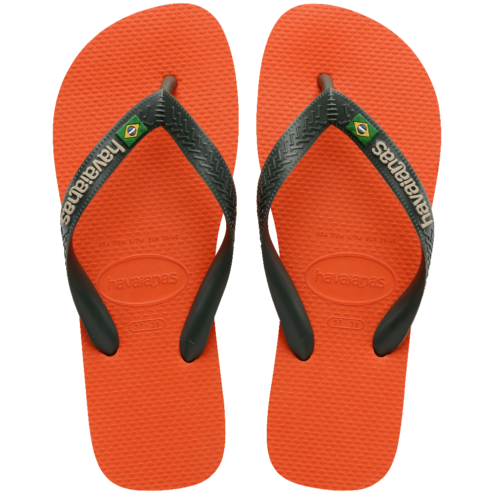 HAVAIANAS รองเท้าแตะเด็ก Kids Brasil Logo Flip Flops ORANGE 41108505568K_U4ORXX - ยี่ห้อ Havaianas ราคา 891 บาท*ส่งฟรี