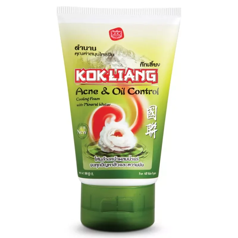 Kokliang ก๊กเลี้ยง แอคเน่ ออยล์ คอนโทรล มิเนอรัล วอเตอร์ โฟม 100g ...