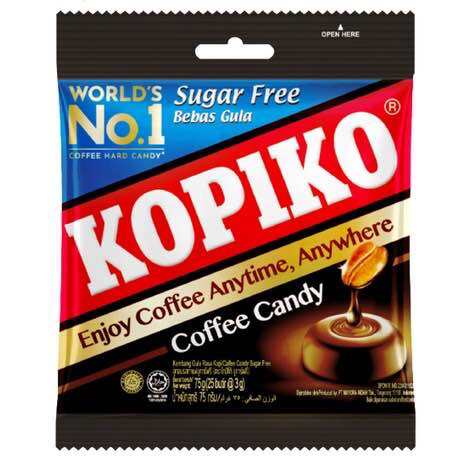 Kopiko no sugar candy Kopiko sugar free coffee candy 75g ราคา 128 บาท*ส่งฟรี