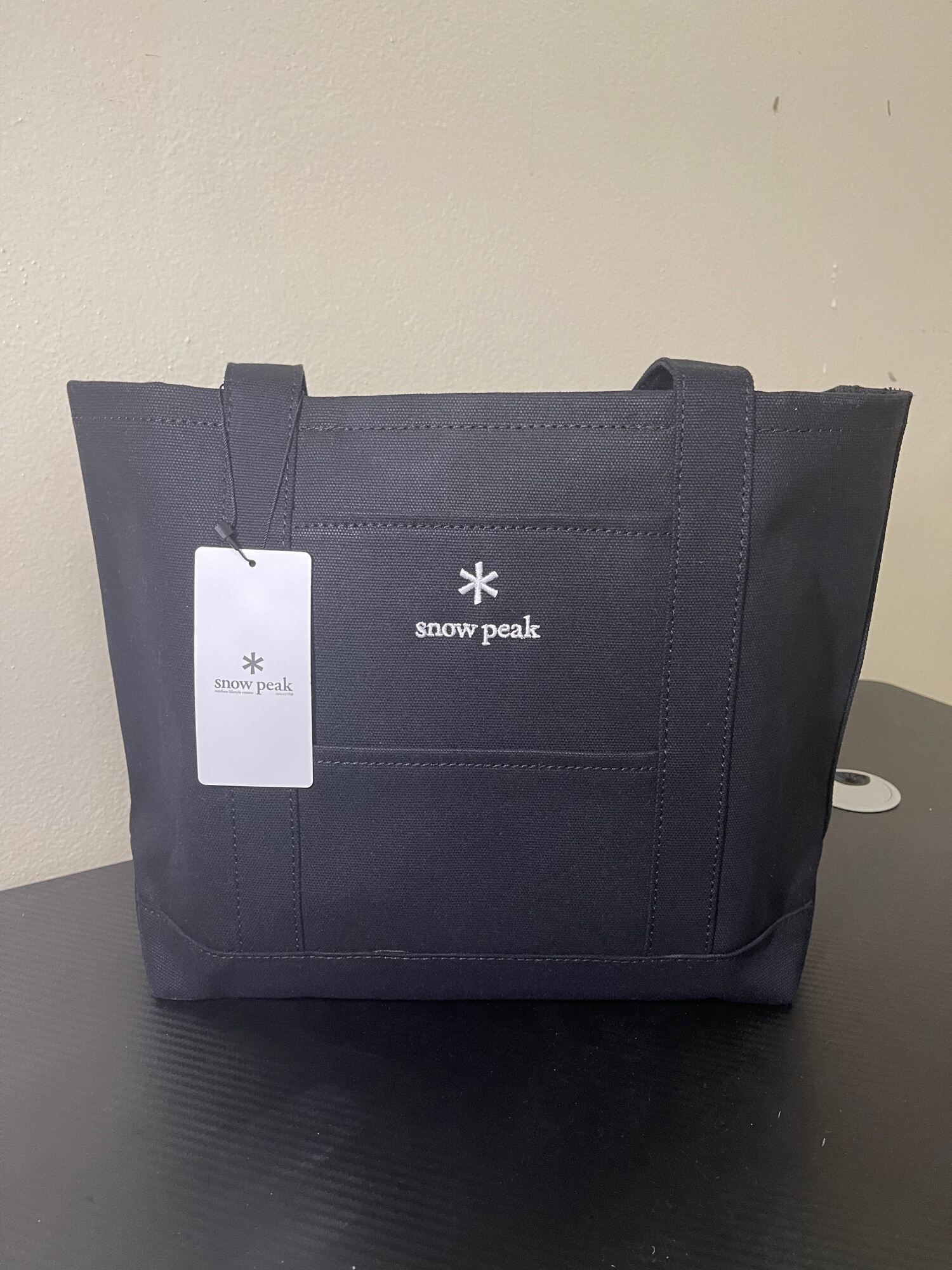 พร้อมส่ง‼️กระเป๋า Snow peak Canvas NOASOBI ToteBag M One Black 