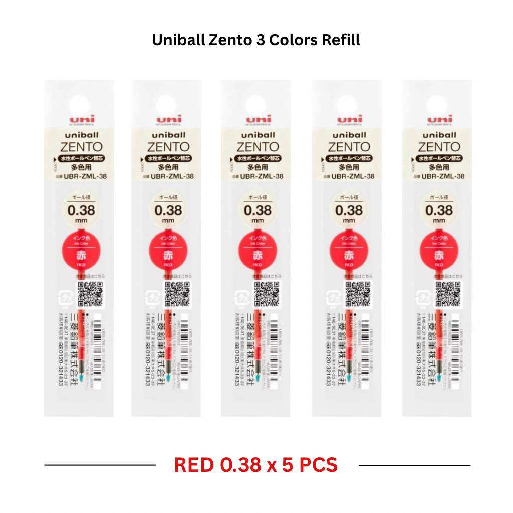 ปากกา Uniball ZENTO Flow 3 สี 3 ไส้ ของแท้จากญี่ปุ่น 🔥ใหม่ล่าสุด🔥 ไม่เสี่ยงภาษีนำเข้า [Pre-order]