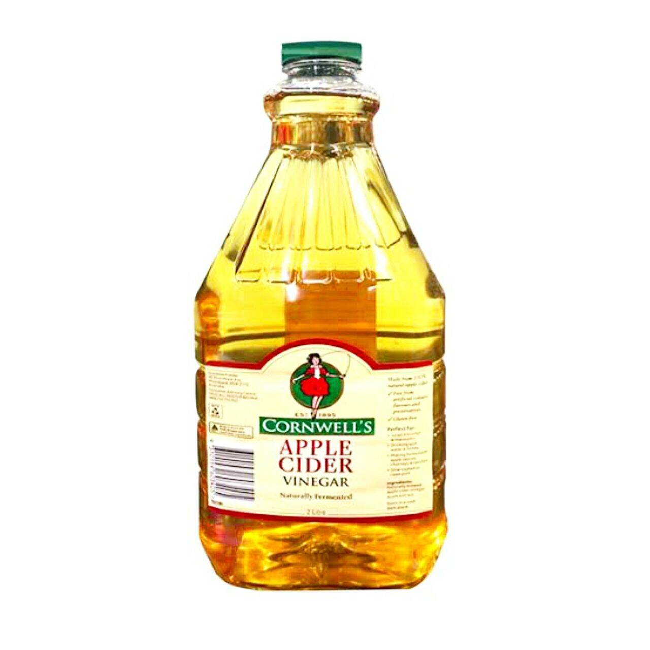 Apple Cider Vinegar 2 litre. Cornwell's น้ำส้มสายชู หมักแอปเปิ้ล