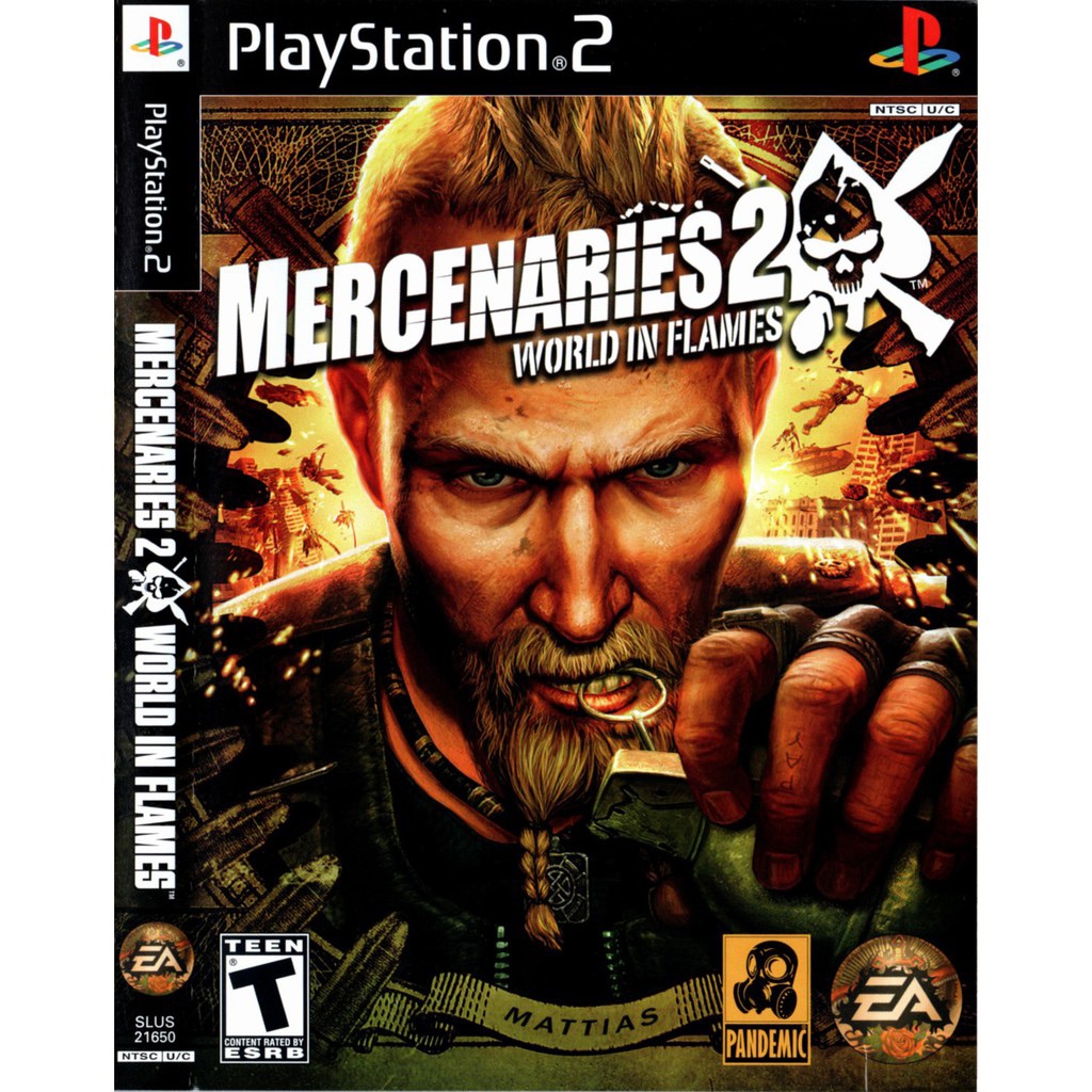 แผ่นเกมส์ mercenaries 2 Ps2