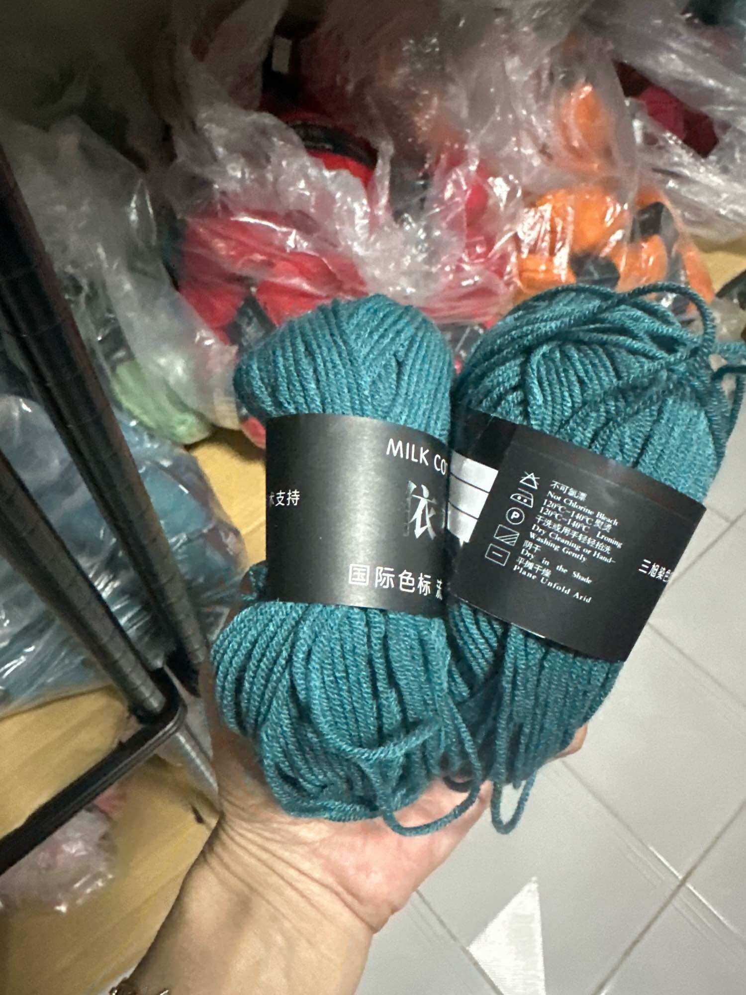 ไหมพรม คอตตอนนม 4 ply 86 สี บริการปรึกษาโทนสี เทียบสี พร้อมส่งจากไทย
