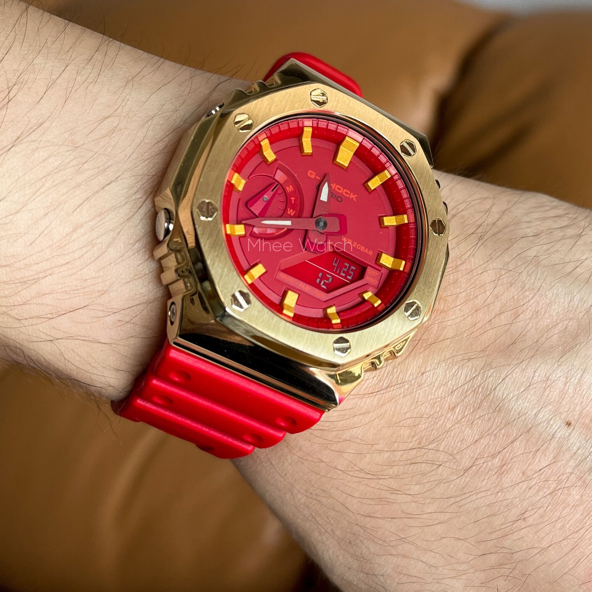 Gshock Custom AP Red Gold รับประกัน 1 ปี