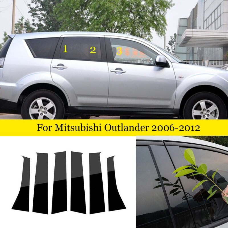 KUST | 2013-2020 Mitsubishi Outlander Window Trim Pillar Protection ราคา 306 บาท*ส่งฟรี