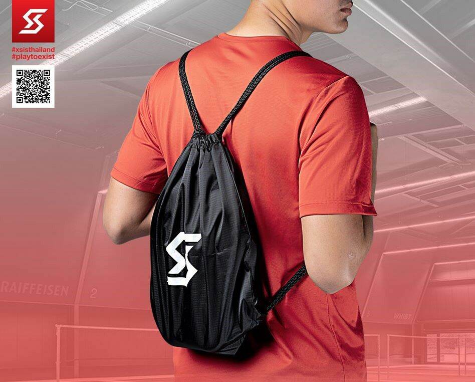 ถุงเป้สะพายหลัง XSIS FASTRAX GYMSACK (สีดำ)