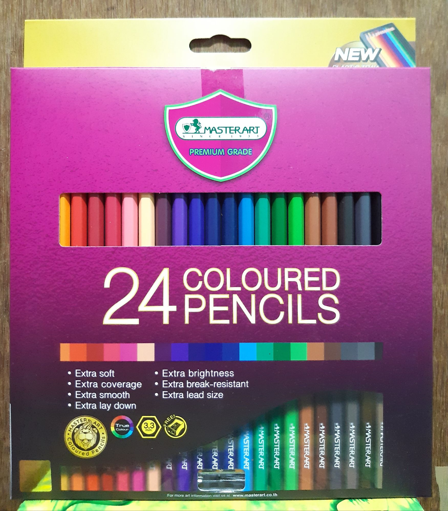 สีไม้ดินสอสีมาสเตอร์อาร์ต 24สี MASTER ART