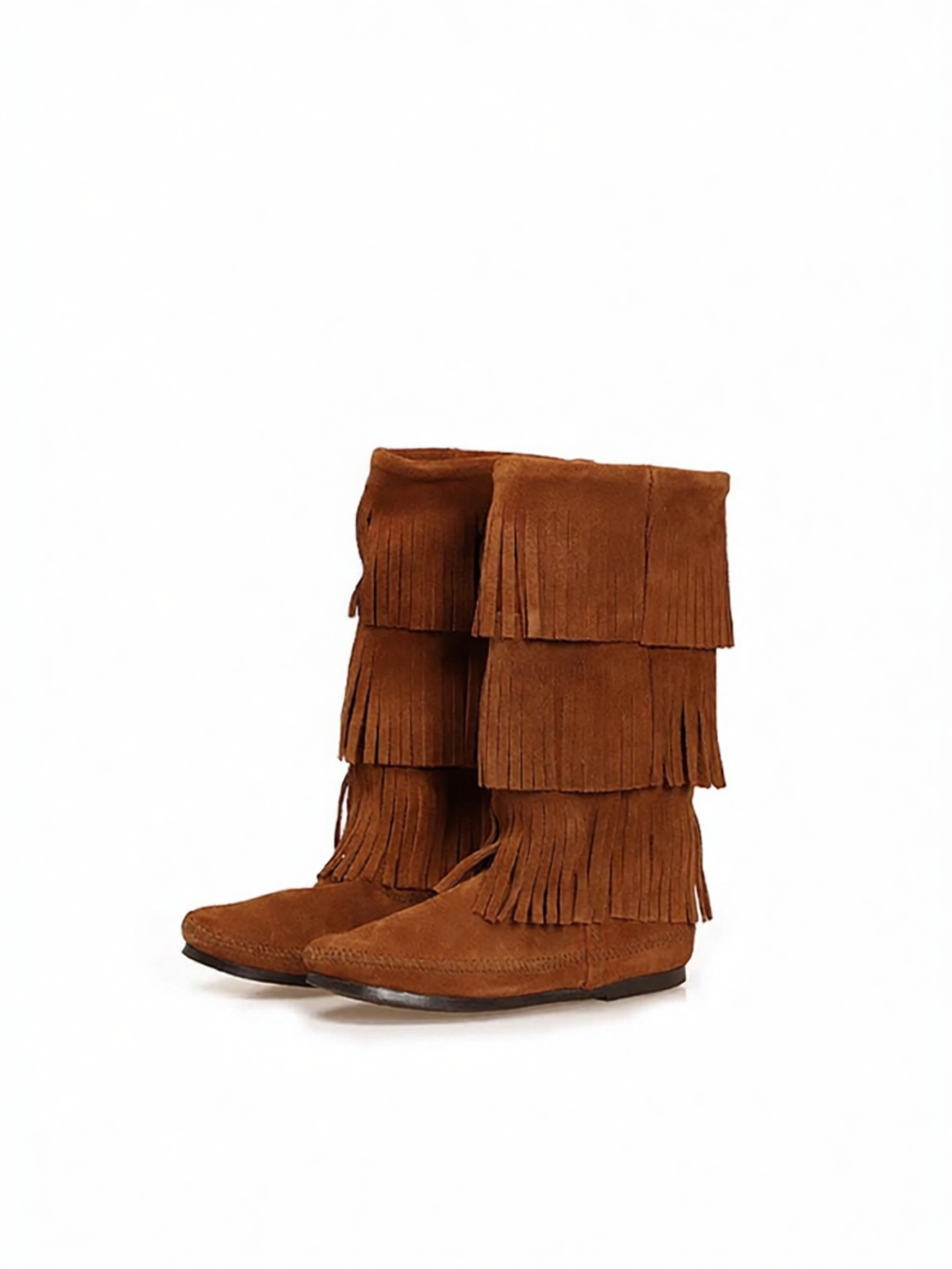 Minnetonka | Stylish Three-layer Fringe Women's Tall Boots ราคา 11,200 บาท*ส่งฟรี