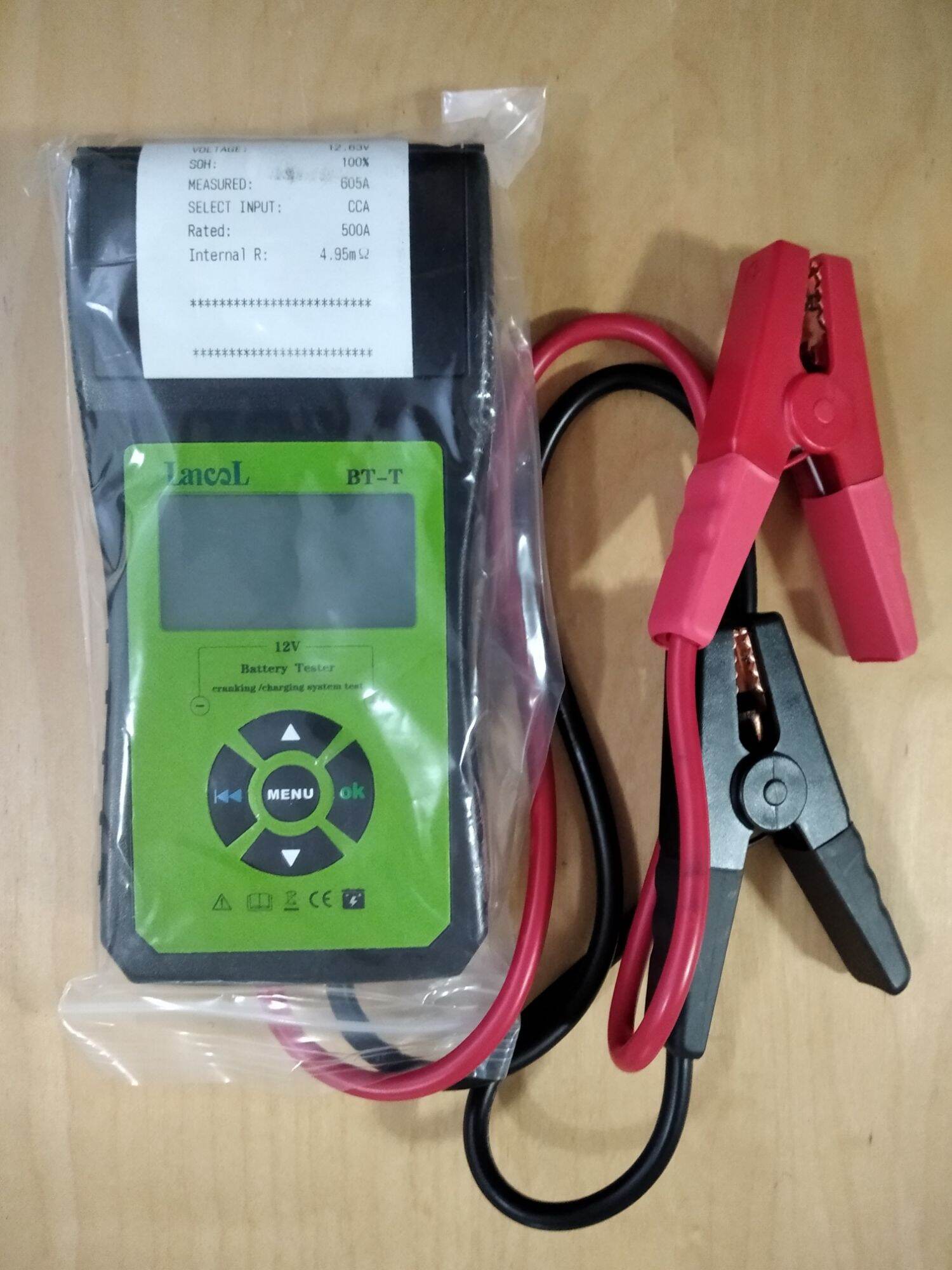 อุปกรณ์ทดสอบแบตเตอรี่รถยนต์ พิมพ์ผล Car Battery Tester with Printout