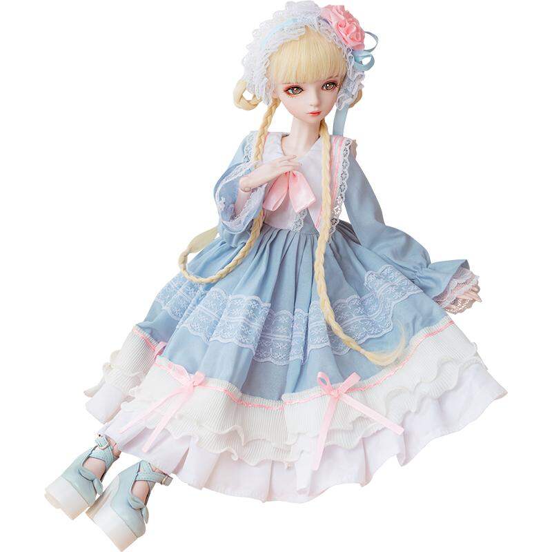 ตุ๊กตาน่ารัก ของเล่นเด็ก WAZHILIAN BJD สไตล์โลลิต้าแต่งตัว 60 ซม ราคา 3,358 บาท*ส่งฟรี