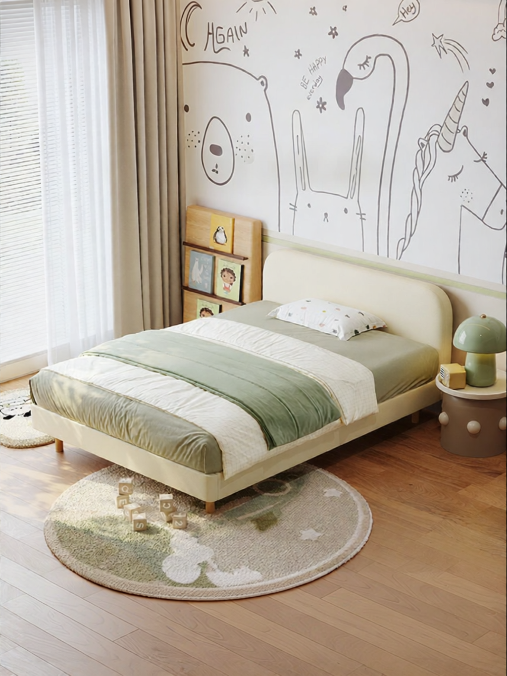 ASNUG | Solid Wood Soft Package Kids Bed ราคา 29,930 บาท*ส่งฟรี