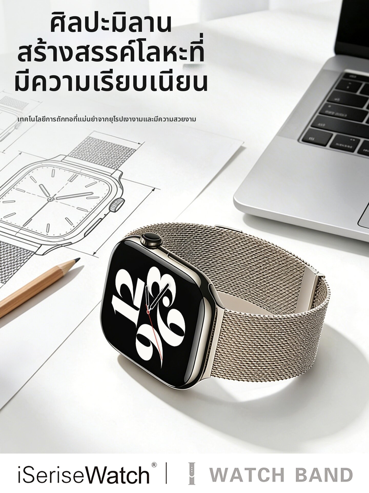 iSeriseWatch | iWatch Milanese Magnetic High-End Sport Watch Band ราคา 471 บาท*ส่งฟรี