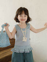 YOEHYAUL | เสื้อกั๊กลายขวางสีบล็อก 2 แบบสวมใส่ นุ่มสบายผิว เหมาะสำหรับใส่ซ้อน