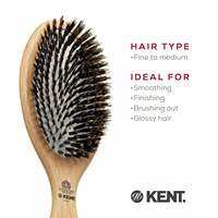 แปรงขนหมูป่า 100% KENT PF07: Perfect For Smoothing Large Cushion Bristle Brush