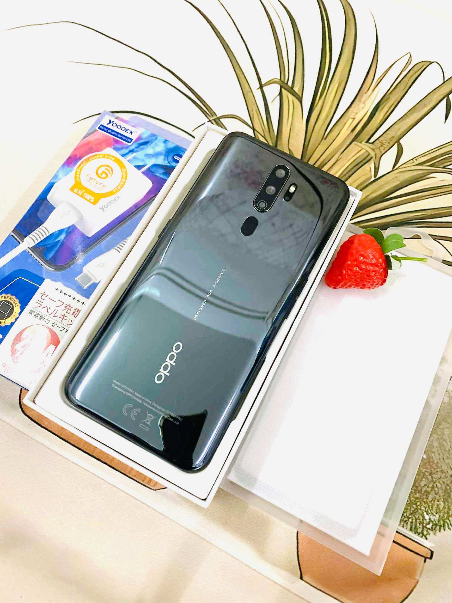Oppo a 5(2020) Ram 3/64 supports all apps, bank (free!! charging set + film), beautiful condition ราคา 1,390 บาท*ส่งฟรี