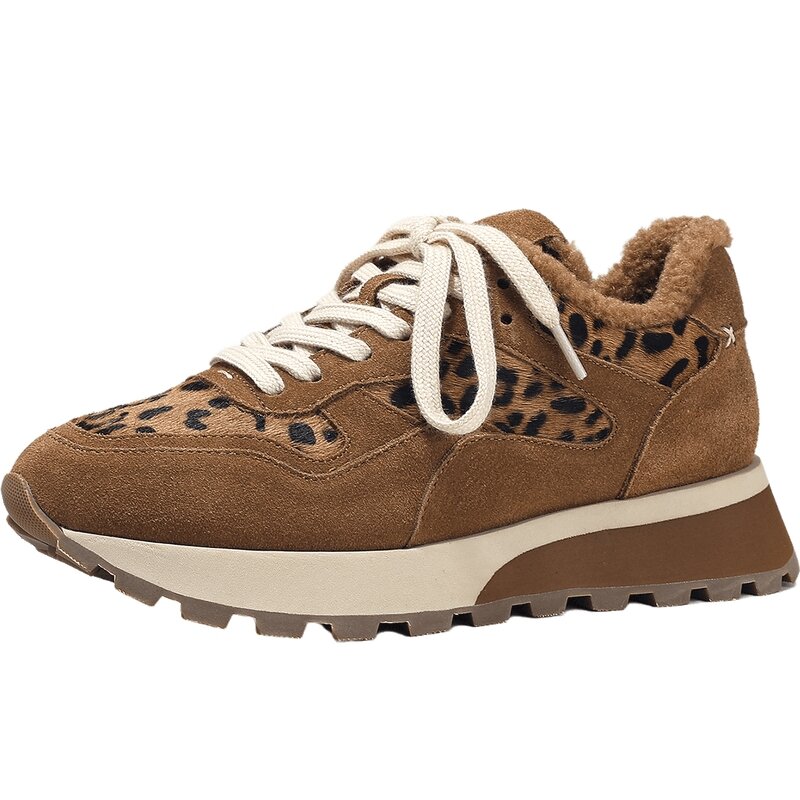 Bella Lily | Winter Retro Leopard Print Dad Shoes ราคา 3,730 บาท*ส่งฟรี