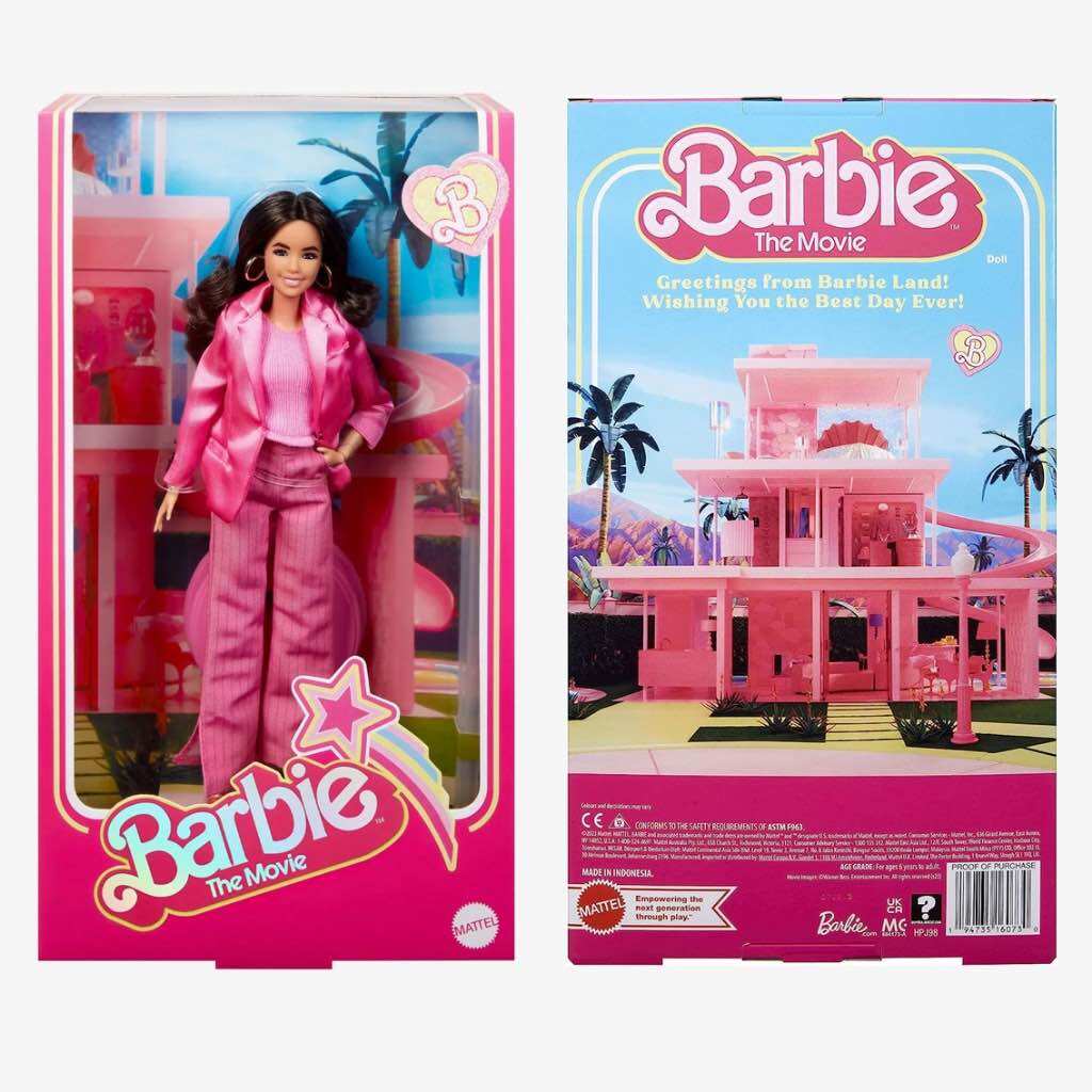 Barbie The Movie Gloria Doll Wearing Pink Power Pantsuit บาร์บี้ เดอะ มูฟวี่ กลอเรียสวมชุดพาวเวอร์แพนท์สีชมพู รุ่น HPJ98 ราคา 3,350 บาท*ส่งฟรี