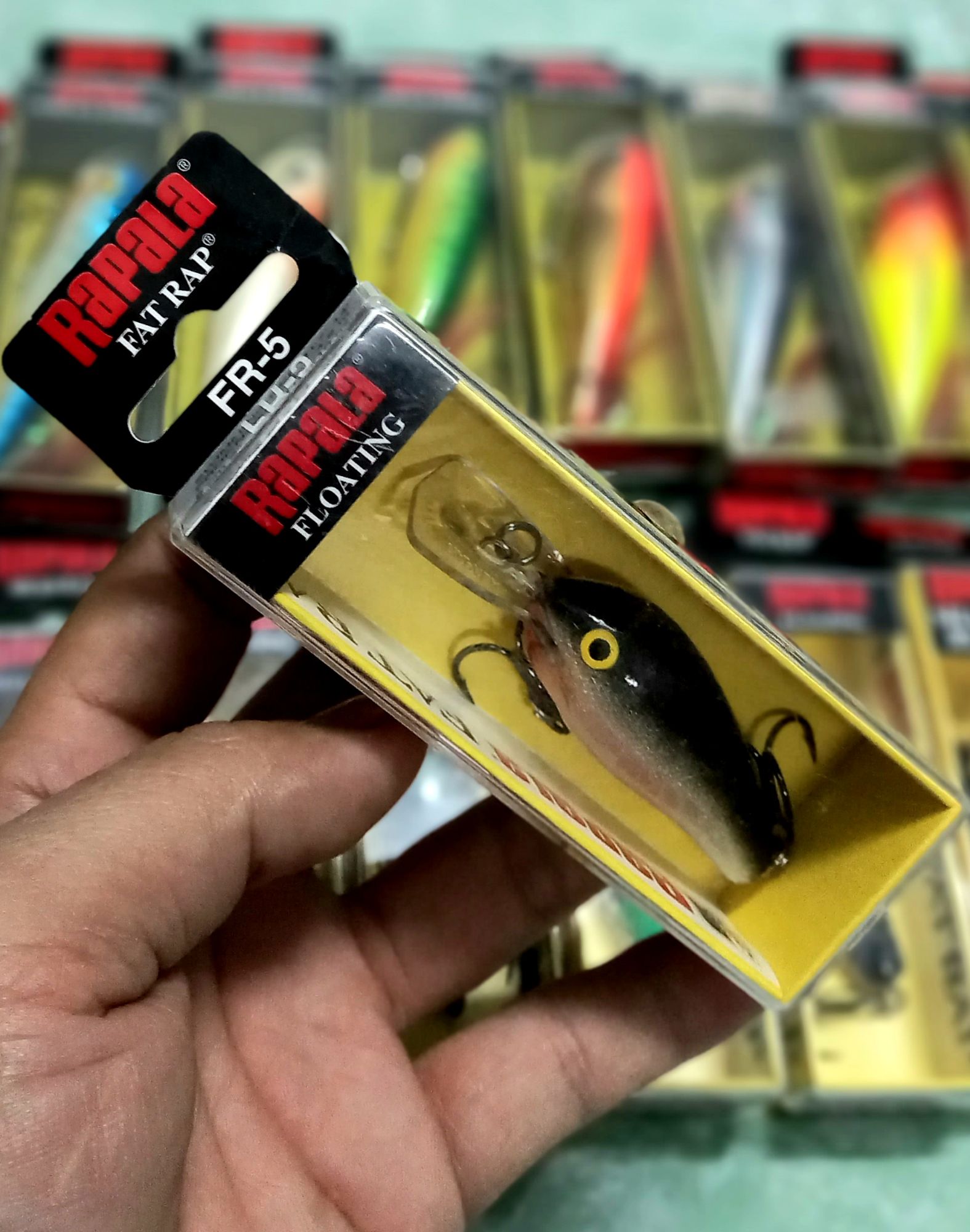 เหยื่อปลอม ตกปลา RAPALA Fat Rap(FR-5) ลิ้นยาว ดำลึก | Lazada.co.th