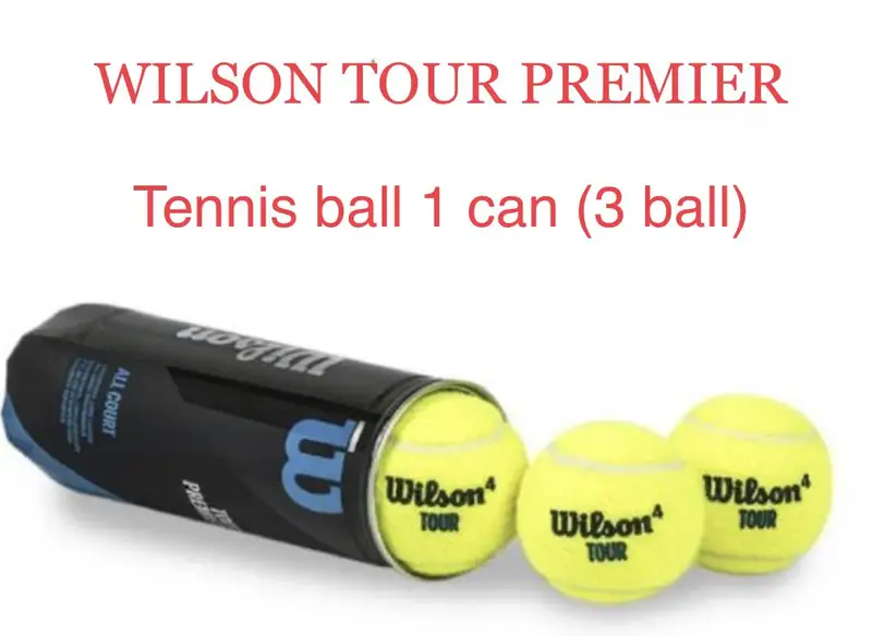 ภาพหน้าปกสินค้า1can(3balls) Wilson Tour Premier All court ,Tennis ball ลูกเทนนิส เหมาะสำหรับผู้เล่นออกกำลังกาย และแข่งขัน รับประกันคุณภาพมาตรฐาน จากร้าน JJR Store บน Lazada