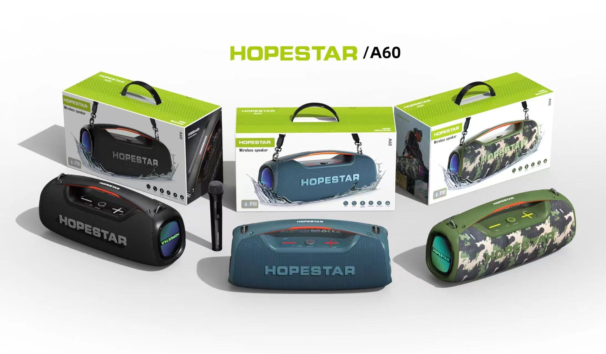 SY ใหม่ล่าสุด Hopestar A60 ลำโพงบลูทูธ 100 วัตต์ ฟรี ไมค์ 1 อัน ลำโพง 5 ดอก ดังกระหึ่ม ปรับเบสได้ 3 โหมด แท้100% ราคา 3,299 บาท*ส่งฟรี
