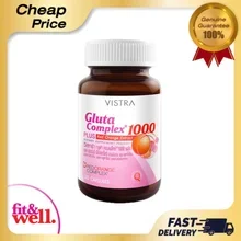 ภาพขนาดย่อของภาพหน้าปกสินค้าVISTRA Gluta Complex 1000 Plus Red Orange Extract 30 Capsules - วิสทร้า กลูต้า คอมเพล็กซ์ 1000 พลัส เรด ออเร้นจ์ (30 เม็ด) จากร้าน B-FIT & WELL บน Lazada