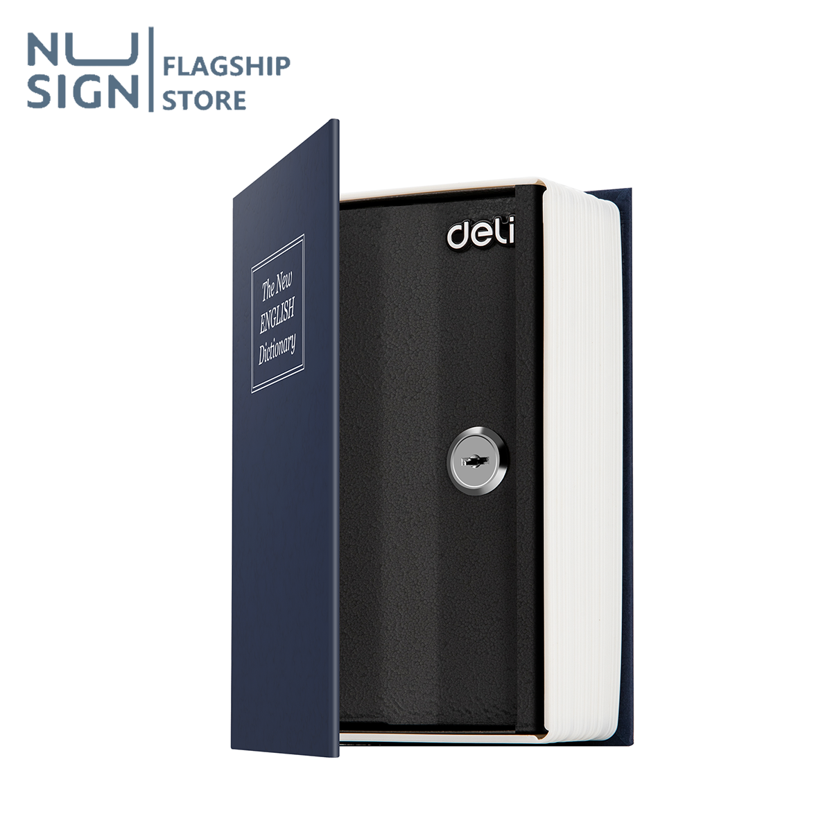 Nusign Safe Book Safe Bookcase Safe, Unlocked with Key and Code, for Hiding Things, Jewelry, Storing Valuables, Strong Material, Neat and Not Eye-Catching to Thieves, Book Safe ราคา 259 บาท*ส่งฟรี