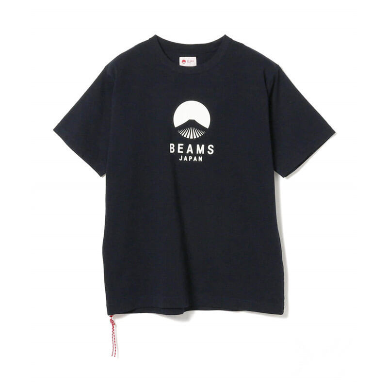 มีสินค้า beams Japan ผลิตตามแบบกำหนดเองภูเขาฟูจิสองสีฝ้าย100% รุ่นคู่รักเสื้อยืดแขนสั้นญี่ปุ่น20ss