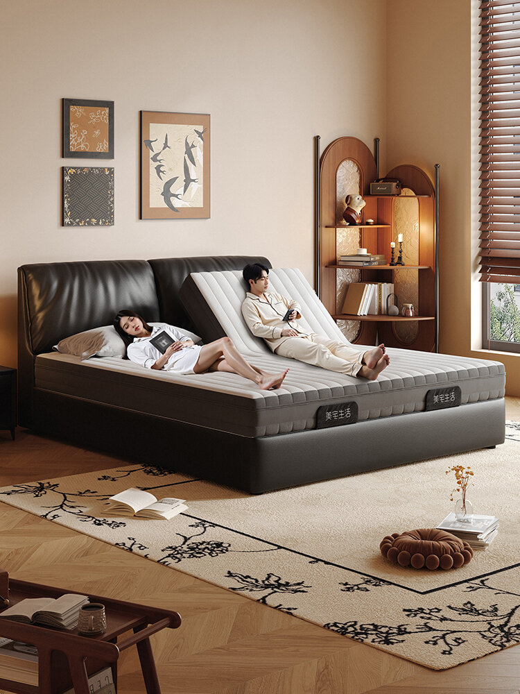 MEIZHAISHENGHUO | Electric Smart Bed Zero Gravity Silent Partner Function Leather ราคา 50,024 บาท*ส่งฟรี